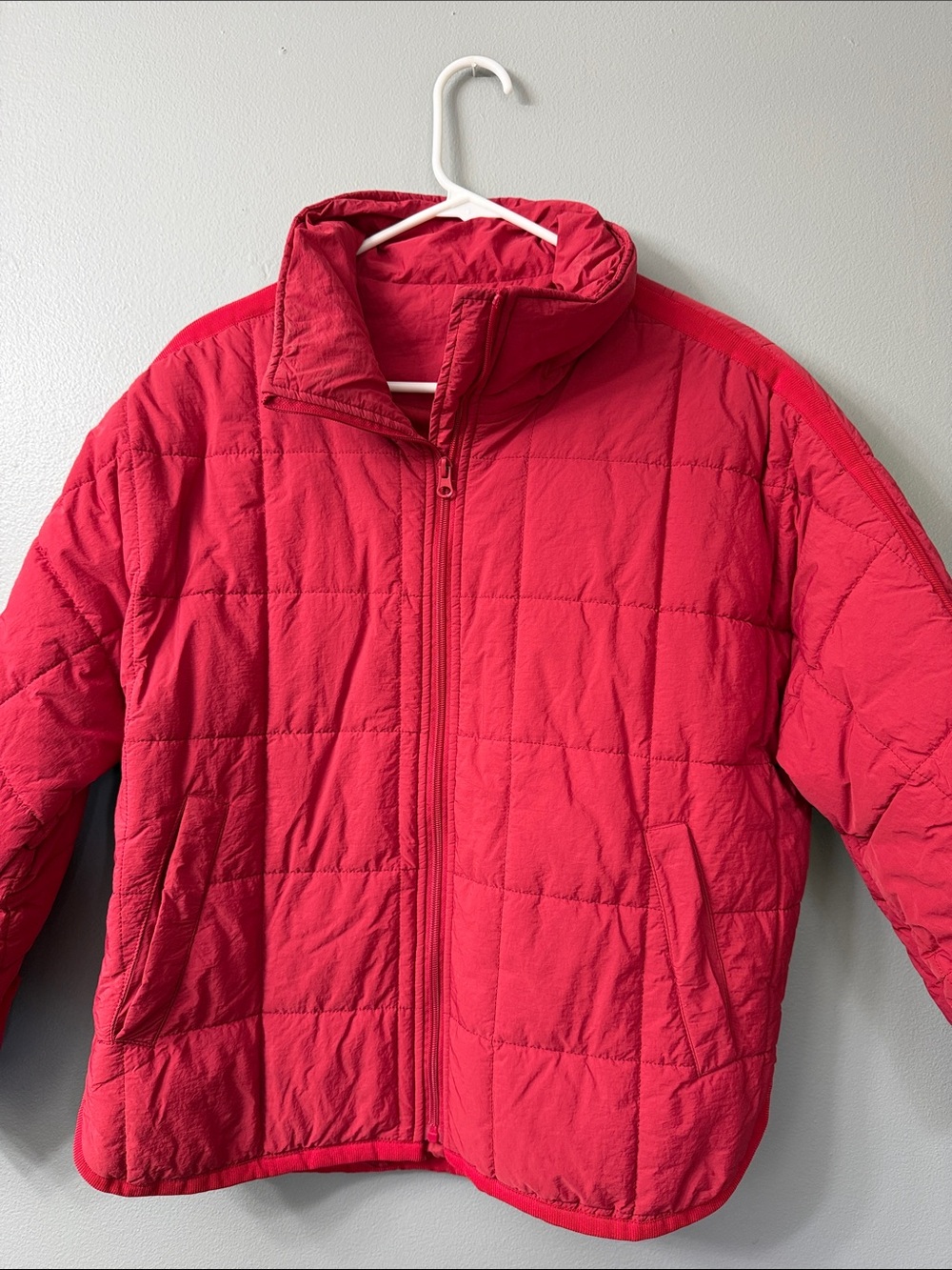 Women’s  Red Quilted Puffer Jacket small